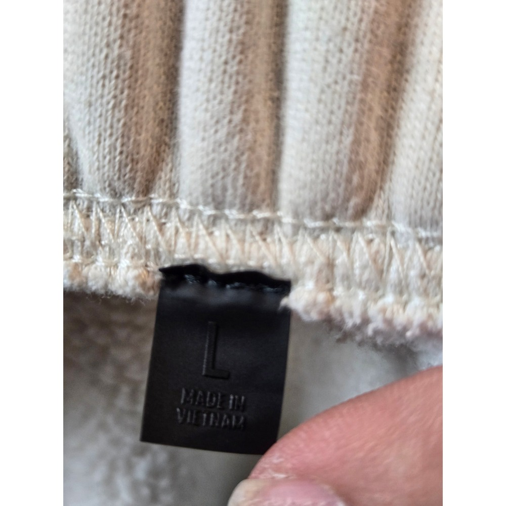 Fear of God Essentials Sweatpants Mens L Cream State Graphic Joggers Athleisure - Picture 8 of 16